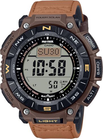 Casio PRO TEK Brown Leather Digital Watch PRG340L-5 in Saudi Arabia