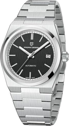 Pagani Design Watches for Men Japanese Automatic Mechanical Movement, 40mm Sapphire Glass 316L Stainless Steel, 100M Water Resistant Luminous Date Display Dress Watch for Men in Saudi Arabia