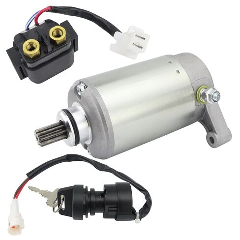 كاتب مع مرحل ومفتاح إشعال لـ Yamaha Warrior 350 2004, 1UY-81890-00-00 18756, 2004 Warrior 350 Starter, Starter لـ 2004 Yamaha Warrior 350 in Saudi Arabia