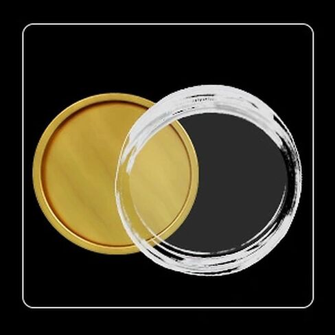 BLMHTWO 10 Pieces Coin Holder Coin Case Silver Rounds Coin Capsule Storage Professional Silver Dollar Coin Holder Container for Collectors Silver Bar Coin Collection Supplies in Saudi Arabia