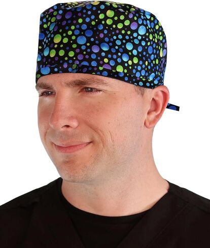 Sparkling EARTH Unisex Classic Surgical Style Scrub Cap - 100% Cotton - Made in The USA! in Kuwait
