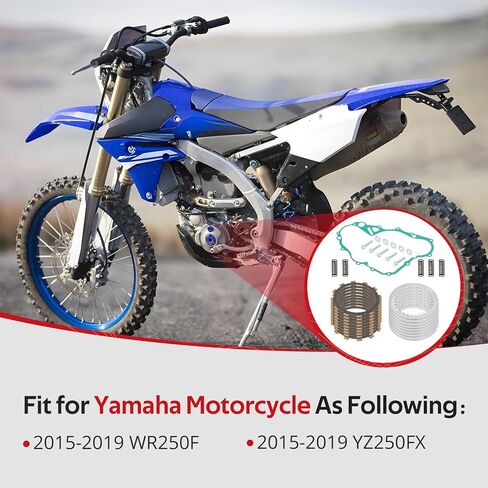 JAVIK Clutch Friction Steel Plates With Gasket Bolt Kit For Yamaha WR250F YZ250FX 2015-2019 O.E.M# 5XC-16321-00-00 5NL-16325-00-00 in Kuwait