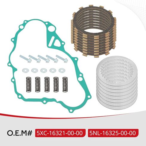 JAVIK Clutch Friction Steel Plates With Gasket Bolt Kit For Yamaha WR250F YZ250FX 2015-2019 O.E.M# 5XC-16321-00-00 5NL-16325-00-00 in Kuwait