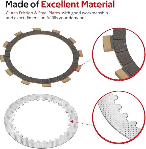 JAVIK Clutch Friction Steel Plates With Gasket Bolt Kit For Yamaha WR250F YZ250FX 2015-2019 O.E.M# 5XC-16321-00-00 5NL-16325-00-00 in Kuwait