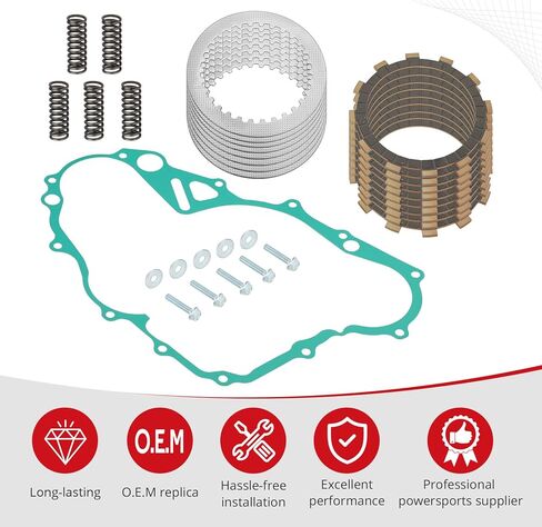 JAVIK Clutch Friction Steel Plates With Gasket Bolt Kit For Yamaha WR250F YZ250FX 2015-2019 O.E.M# 5XC-16321-00-00 5NL-16325-00-00 in Kuwait