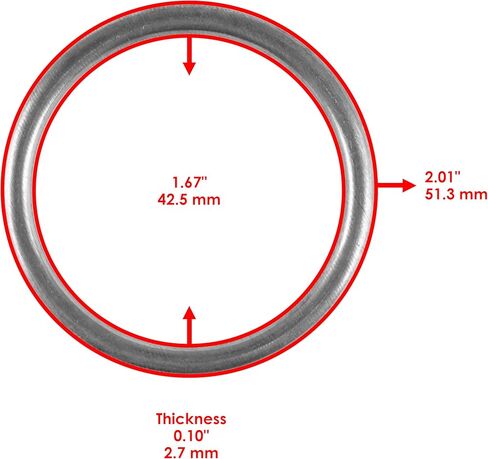 Caltric Muffler Pipe Gasket Compatible with Kawasaki 11009-1476 11060-1119 in Saudi Arabia