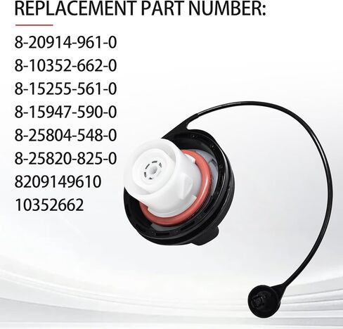 Gas Cap Fuel Cap Fit for Isuzu NPR NPR-HD 2004-2009 2012-2019 Replace 8-20914-961-0 8-10352-662-0 8-15255-561-0 8-15947-590-0 8-25804-548-0 8-25820-825-0 8209149610 10352662 in Kuwait