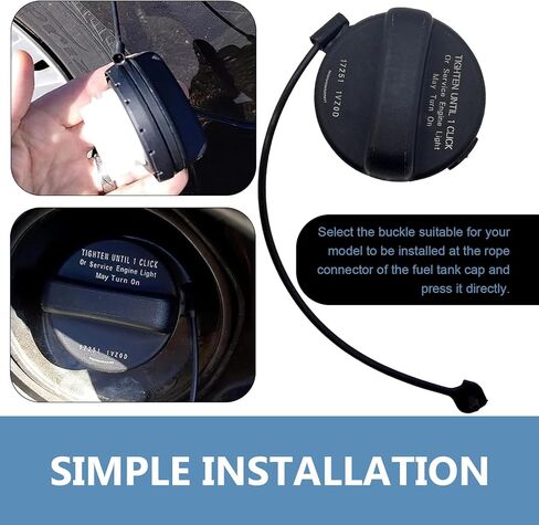 Fuel Tank Cap, High Temperature Resistant Leak-proof Sealing Cover 17251-3JA0A 17251-1VZ0D, Tight-fitting Fuel Filler Dust Cap with Rubber Ring, Compatible with Nissan Infiniti (Black) in Kuwait