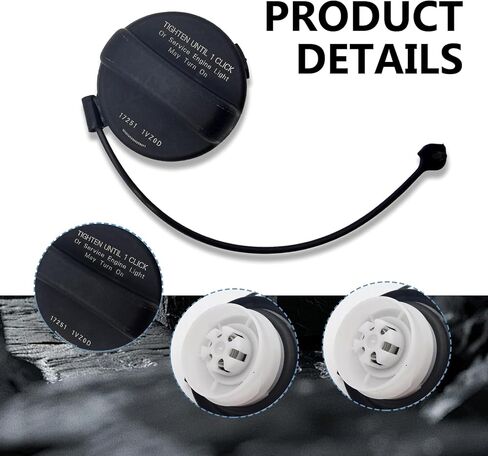 Fuel Tank Cap, High Temperature Resistant Leak-proof Sealing Cover 17251-3JA0A 17251-1VZ0D, Tight-fitting Fuel Filler Dust Cap with Rubber Ring, Compatible with Nissan Infiniti (Black) in Kuwait