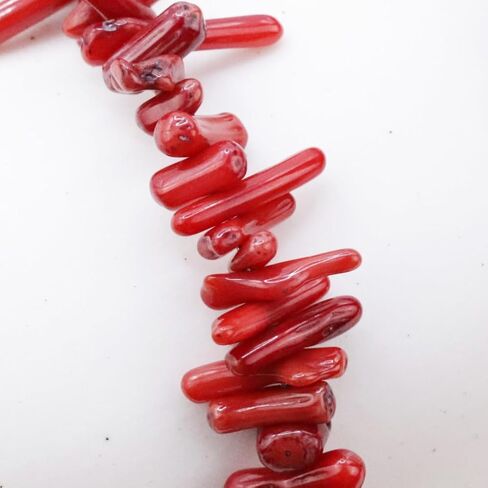 EndiJewels Handmade Red Coral Choker - Natural Gemstone, Adjustable Length 18" - 20", Gift for Her, Daily Waterproof Beaded Necklace in Saudi Arabia