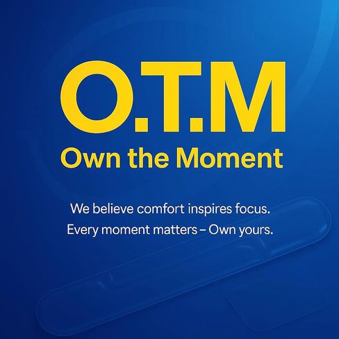 O.T.M Wrist Rest Support for Mouse Pad & Keyboard Set, Circle Ergonomic Mousepad & Coaster with Silicone, Non-Slip Base, Clear in Saudi Arabia