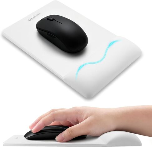 لوحة ماوس صغيرة الحجم من يونيفو كولورز لرحلات العمل والسفر، مادة البولي يوريثان الممتازة، تصميم مريح، تشغيل سلس للماوس مع لوحة صلبة، يقلل من التعب (أسود) in Kuwait