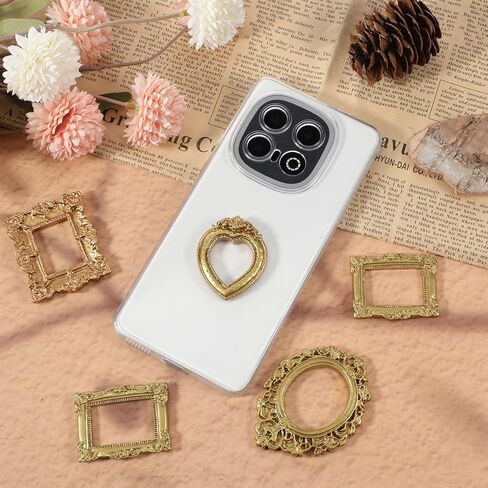 12 Pcs Vintage Resin Picture Frame, 4 styles Mini Picture Frames Baroque Antique Mini Photo Frames Small Oval Rectangle Wall Hanging Frame for Jewelry Display Photo Party Wedding Decoration (Gold) in Saudi Arabia