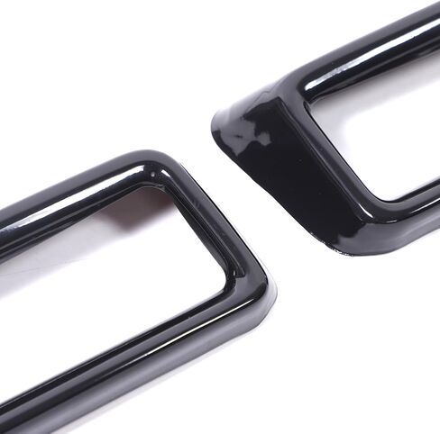 Car Exterior Exhaust Pipe Mufflers Cover Rear Bumper Cylinder Exhaust Pipe Cover Decorate Compatible with Cadillac Escalade 2021-2024 Tail Throat Trim Accessories (Black) in Saudi Arabia