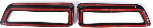 Car Exterior Exhaust Pipe Mufflers Cover Rear Bumper Cylinder Exhaust Pipe Cover Decorate Compatible with Cadillac Escalade 2021-2024 Tail Throat Trim Accessories (Black) in Saudi Arabia