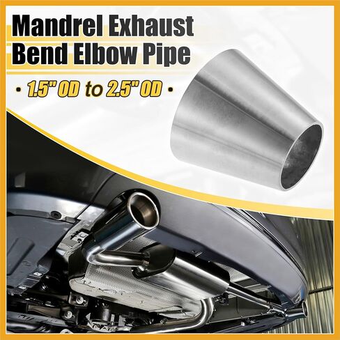 سيارة مغزل العادم بيند الكوع الأنابيب 304 الفولاذ المقاوم للصدأ متحدة المركز المخفض 1.5 "OD إلى 2.5" OD 2 قطعة استبدال in Kuwait