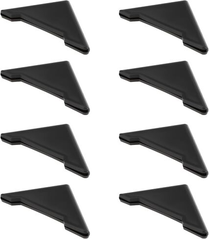 8pcs Car Door Edges Guards Silicone 5.5X4X0.5cm for Preventing Bumps and Scratches Black in Saudi Arabia