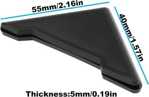8pcs Car Door Edges Guards Silicone 5.5X4X0.5cm for Preventing Bumps and Scratches Black in Saudi Arabia