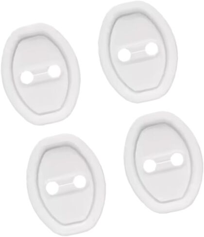 Car Door Latch Guard Cover, Compatible with Most Vehicles with Standard Door Latch Design, 4 pcs (White) in Saudi Arabia