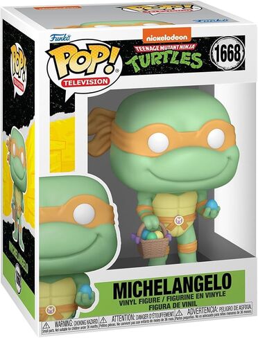 Funko POP! Vinyl: Teenage Mutant Ninja Turtles (TMNT) Easter - Michelangelo - Teenage Mutant Ninja Turtles Retro/Classic - Collectable Vinyl Figure - Gift Idea - Official Merchandise in Saudi Arabia