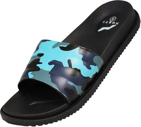 NORTY Men’s Slides Sandal Sport Sandals Open Toe Slip on Indoor Outdoor Shoes, Runs One Size Small in Saudi Arabia