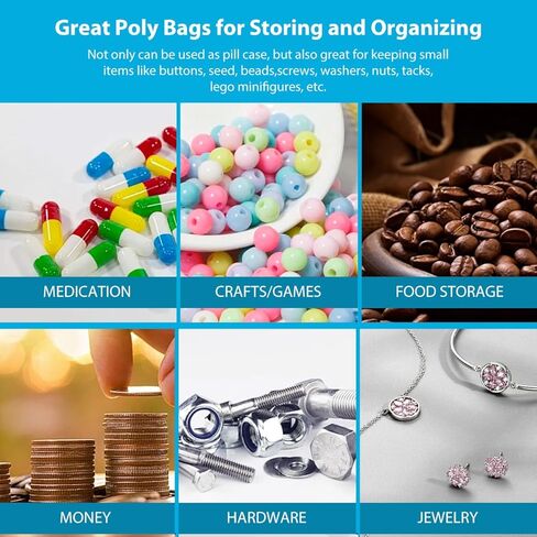 2.4 Mil Heavy Duty Plastic Reclosable Zipper Bags Shipping Bags Poly Bag Storage Bags Dispenser Bag 3 x 7 Inch (8X18cm) Pack of 100 in Saudi Arabia