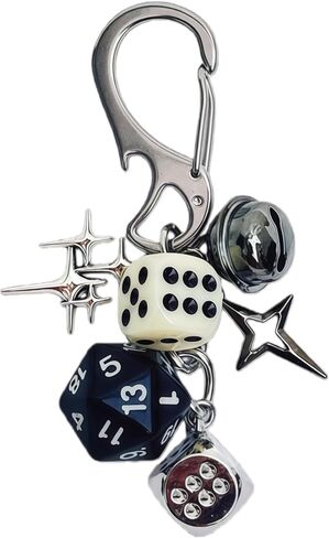Dice Keychain - Lucky Dice Charm Keychain, Made with Love, DND Dice Charm, Thoughtful Gift for Gamers in Saudi Arabia