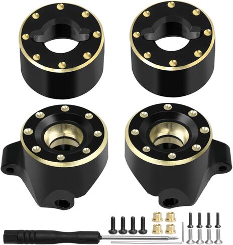 Upgrades Brass Steering Knuckles + Brass Rear Hub Weight for 1/30 Axial SCX30 RC Crawler Upgrades in Kuwait