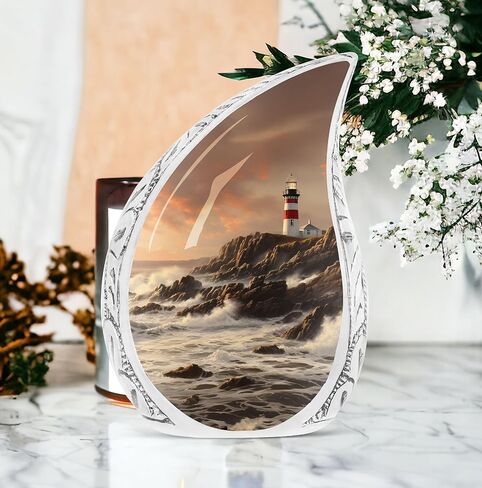 منارة الجرار لرماد بشري للبالغين من الذكور والنساء، جرة جنازة كبيرة لرماد الإنسان للبالغين من الإناث والرجال، رماد تذكاري مزخرف 10 بوصة in Kuwait