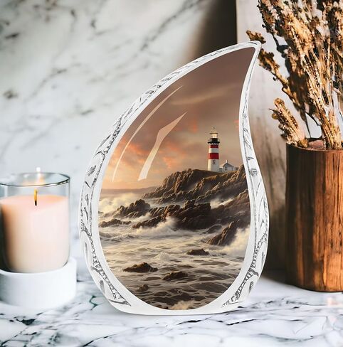 منارة الجرار لرماد بشري للبالغين من الذكور والنساء، جرة جنازة كبيرة لرماد الإنسان للبالغين من الإناث والرجال، رماد تذكاري مزخرف 10 بوصة in Kuwait