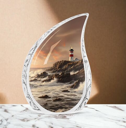 منارة الجرار لرماد بشري للبالغين من الذكور والنساء، جرة جنازة كبيرة لرماد الإنسان للبالغين من الإناث والرجال، رماد تذكاري مزخرف 10 بوصة in Kuwait