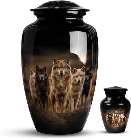 Bull Urn for Ashes for Women & Men, Large Decorative Urns for Human Ashes Adult Male Dad, Funeral Cremation Urns for Women, Ash Ash Holders for Human - 10" Large 1 Pc in Saudi Arabia