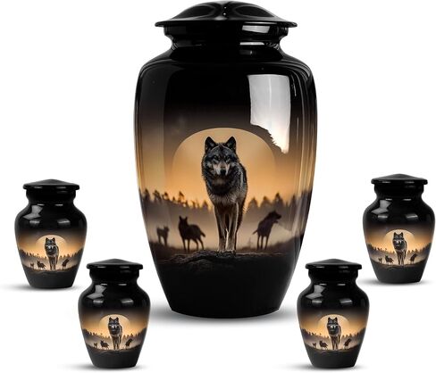 Bull Urn for Ashes for Women & Men, Large Decorative Urns for Human Ashes Adult Male Dad, Funeral Cremation Urns for Women, Ash Ash Holders for Human - 10" Large 1 Pc in Saudi Arabia