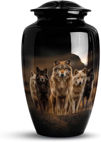 Bull Urn for Ashes for Women & Men, Large Decorative Urns for Human Ashes Adult Male Dad, Funeral Cremation Urns for Women, Ash Ash Holders for Human - 10" Large 1 Pc in Saudi Arabia