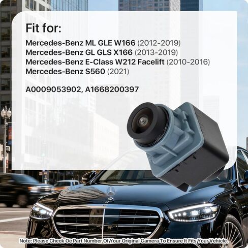 A0009053902 استبدال كاميرا الرؤية الأمامية والخلفية اليسرى واليمنى 360 لسيارة Mercedes-Benz ML GLE W166 GL GLS X166 E-Class W212 S560، كاميرا OE تحل محل A1668200397 بواسطة GreenYi in Kuwait