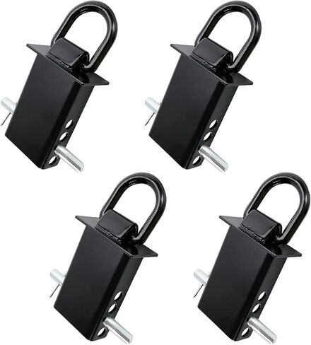 Stake Pocket D Ring Heavy Duty for Trailers 4 PCS,D RingTrailer Tie Downs 1/2" Hitch Pin 4 Holes, 18,000lbs for Utility Trailer and Flatbed Trucks in Kuwait