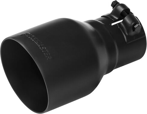 Flowmaster 15396B Exhaust Tip 4 Inch Angle Cut Black Ceramic Coated 304 Stainless Steel Fits 2.5 Inch Tubing 7 Inch Long - Clamp On in Saudi Arabia