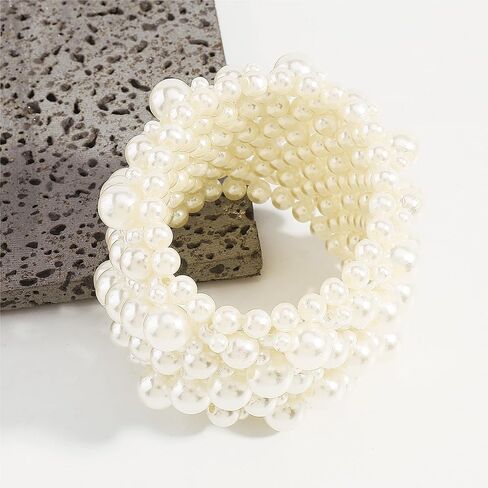 سوار نسائي عتيق من اللؤلؤ المقلد المرن لحفلات الزفاف والعطلات in Kuwait