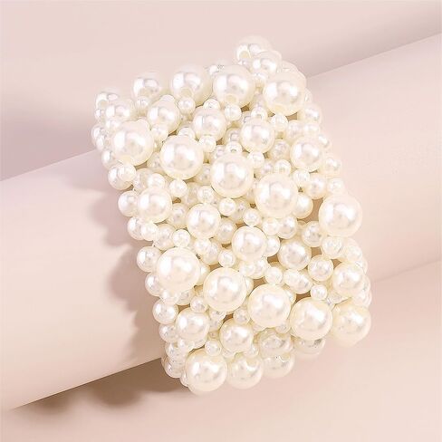 سوار نسائي عتيق من اللؤلؤ المقلد المرن لحفلات الزفاف والعطلات in Kuwait