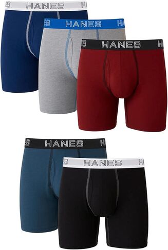 Hanes Men's Ultimate Stretch Boxer Briefs, 5-Pack Assorted Colors in Saudi Arabia