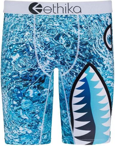 Ethika Bomber Water Staple Mens Boxer Briefs, Blue, Large in Saudi Arabia