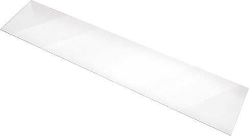 SSWBasics Tempered Glass Shelf - 10"W x 48"L x 3/16" - Set of 2 - Durable Glass Panels - Sleek Glass Shelves for Home, Kitchen, Bathroom, Retail, Thrift, and Boutique Use in Saudi Arabia