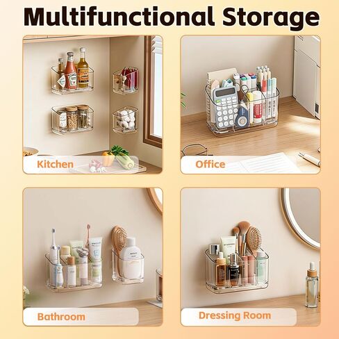 Toothbrush Holder for Bathrooms, 5 Slots Detachable Wall Mounted Electric Toothbrush Holder, Holds Skincare,Toothpaste & Razor for Bathroom Decor and Accessories Organizer in Kuwait