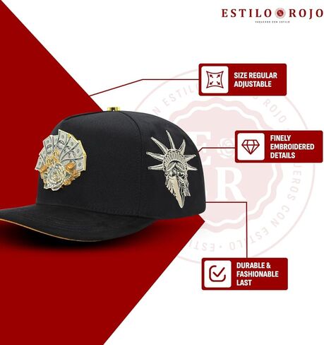 – FT160 – قبعة Snapback الأصلية – قبعة بيسبول سائق الشاحنة – تصميم مطرز بمروحة المال قابل للتعديل – أسود in Kuwait