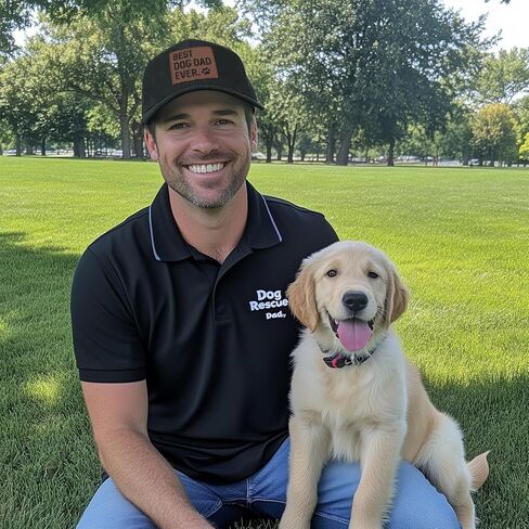 Best Dog Dad Ever Hat Dog Dad Gifts for Men Women Black Baseball Cap in Kuwait