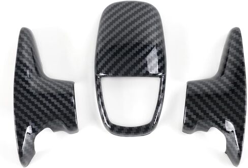 muge racing Gear Shift Knob Cover for Dodge Charger Accessories Shifter Knobs Cover Trim for 2015-2025 Dodge Challenger 2018-2025 Durango Interior Accessories 3pcs in Saudi Arabia