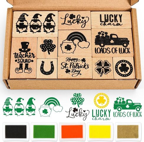 16 قطعة من طوابع مطاطية خشبية للهالوين مع وسادات حبر يدوية مختلطة وسادات طوابع بطاقات يدوية مخيفة لتزيين هدايا الحفلات وصنع بطاقات القصاصات in Kuwait