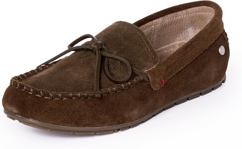حذاء Minnetonka الرجالي Loafer Moc - حذاء بدون كعب من الجلد السويدي سهل الارتداء مع وسادة قدم مبطنة قابلة للإزالة in Saudi Arabia