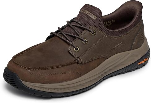 Skechers Men's USA Meroe - Ollie Moc Toe Leather Bungee Lace Slip-Ins in Saudi Arabia