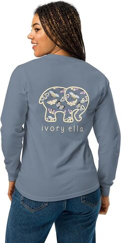 Ivory Ella Womens Oversized Long Sleeve T-Shirt in Saudi Arabia